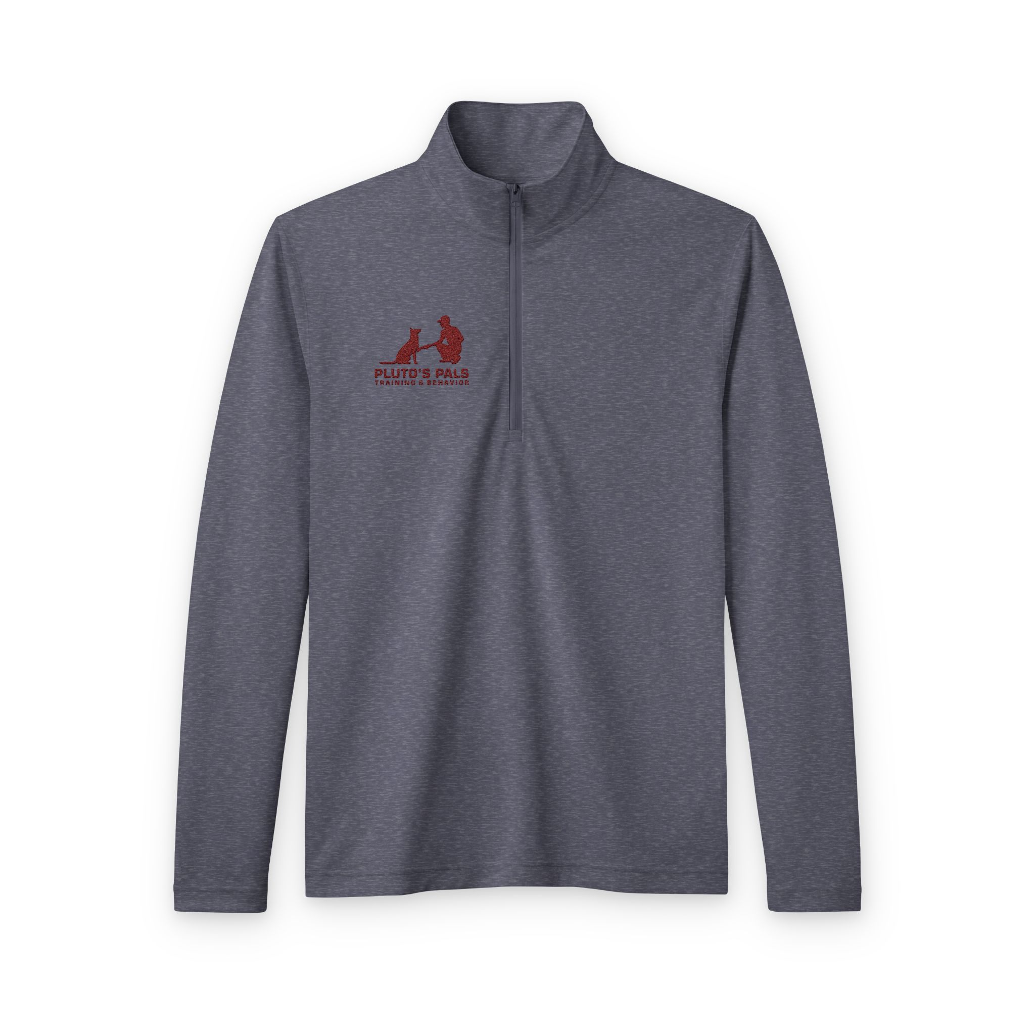 Quarter-Zip Pullover - 'Paws & Play' Red Dog Logo - Image 9