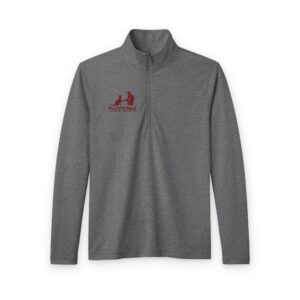 Quarter-Zip Pullover - 'Paws & Play' Red Dog Logo