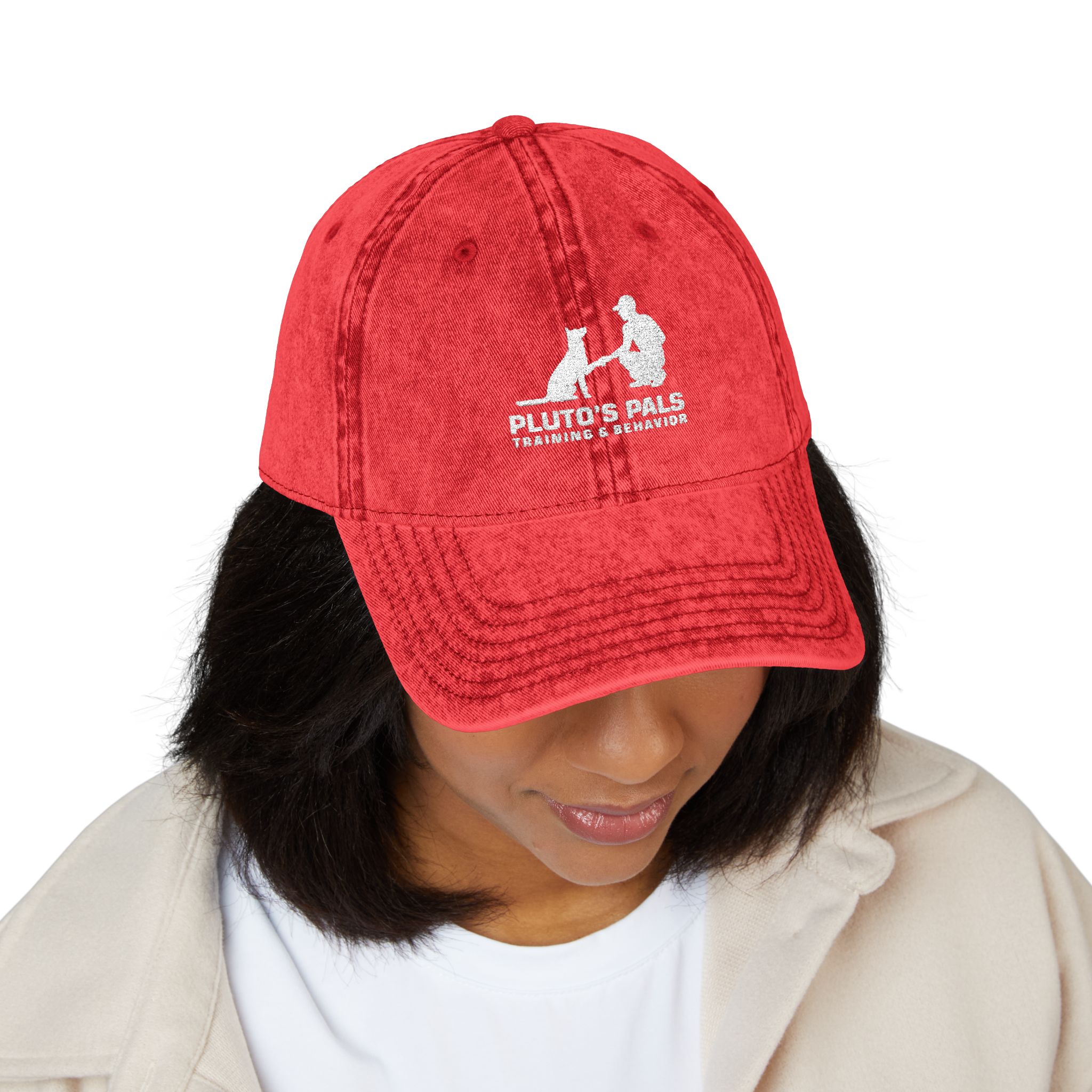 Vintage Embroidered Baseball Cap — Pluto & Earl Pet Rescue Logo - Image 3