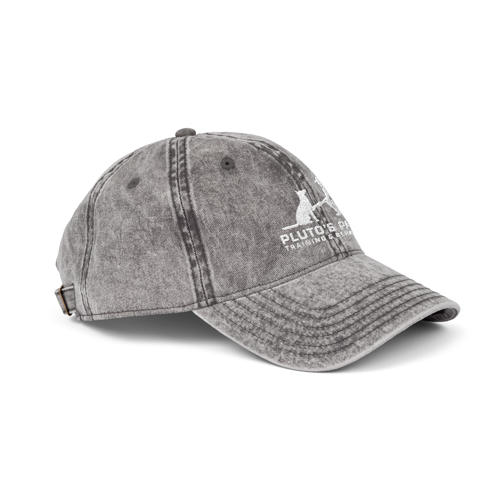 Vintage Embroidered Baseball Cap — Pluto & Earl Pet Rescue Logo - Image 6