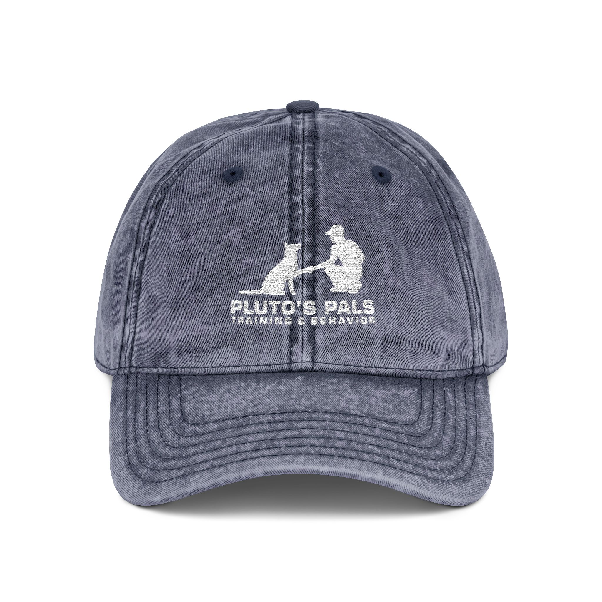 Vintage Embroidered Baseball Cap — Pluto & Earl Pet Rescue Logo - Image 13
