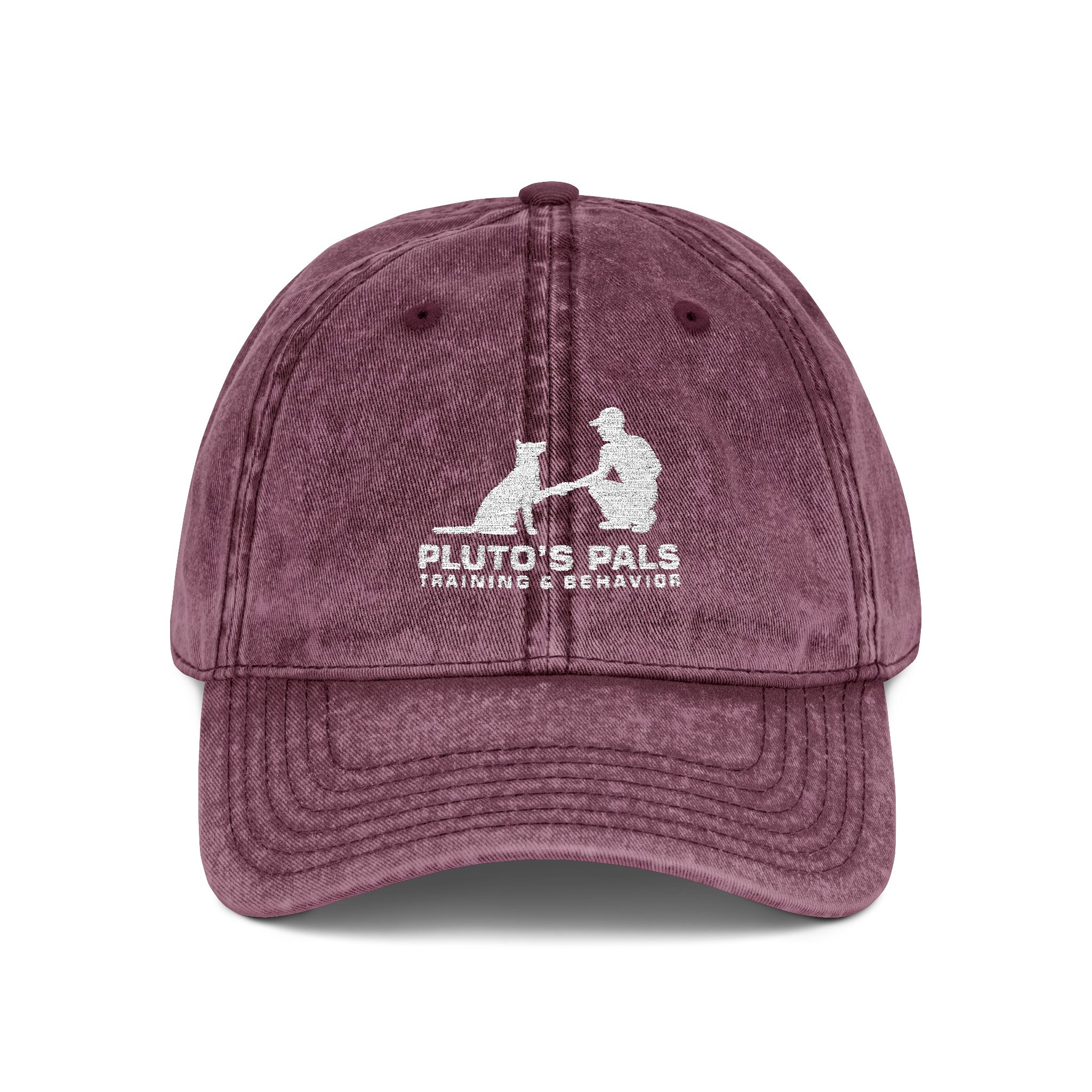 Vintage Embroidered Baseball Cap — Pluto & Earl Pet Rescue Logo - Image 21