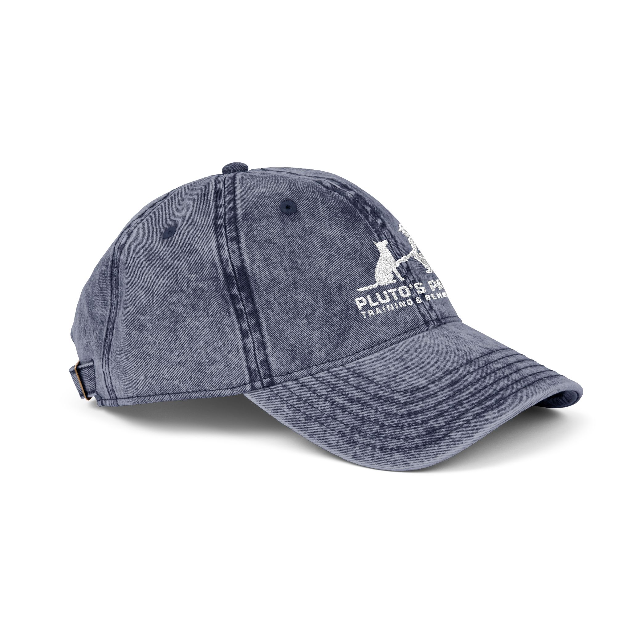 Vintage Embroidered Baseball Cap — Pluto & Earl Pet Rescue Logo - Image 14