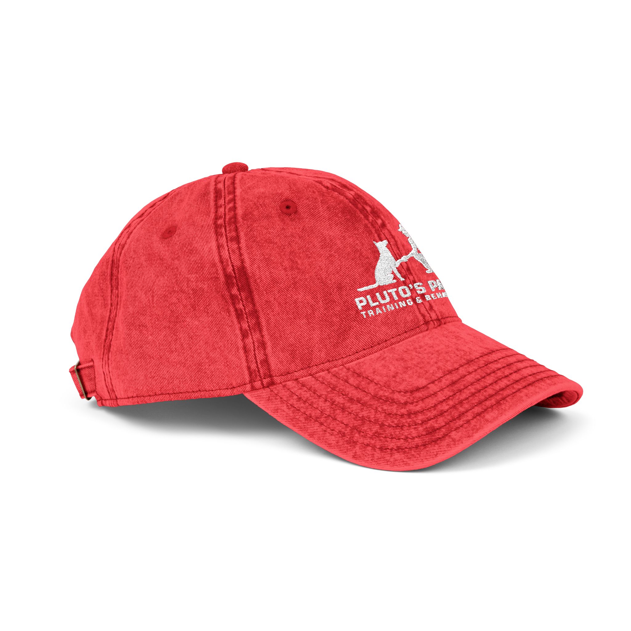 Vintage Embroidered Baseball Cap — Pluto & Earl Pet Rescue Logo - Image 2
