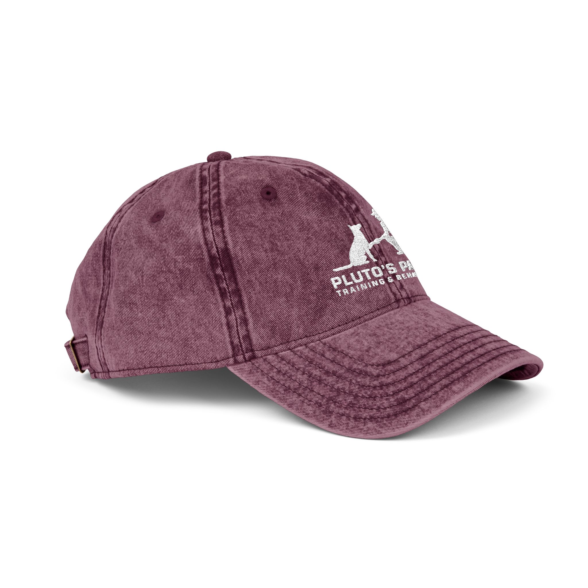 Vintage Embroidered Baseball Cap — Pluto & Earl Pet Rescue Logo - Image 22