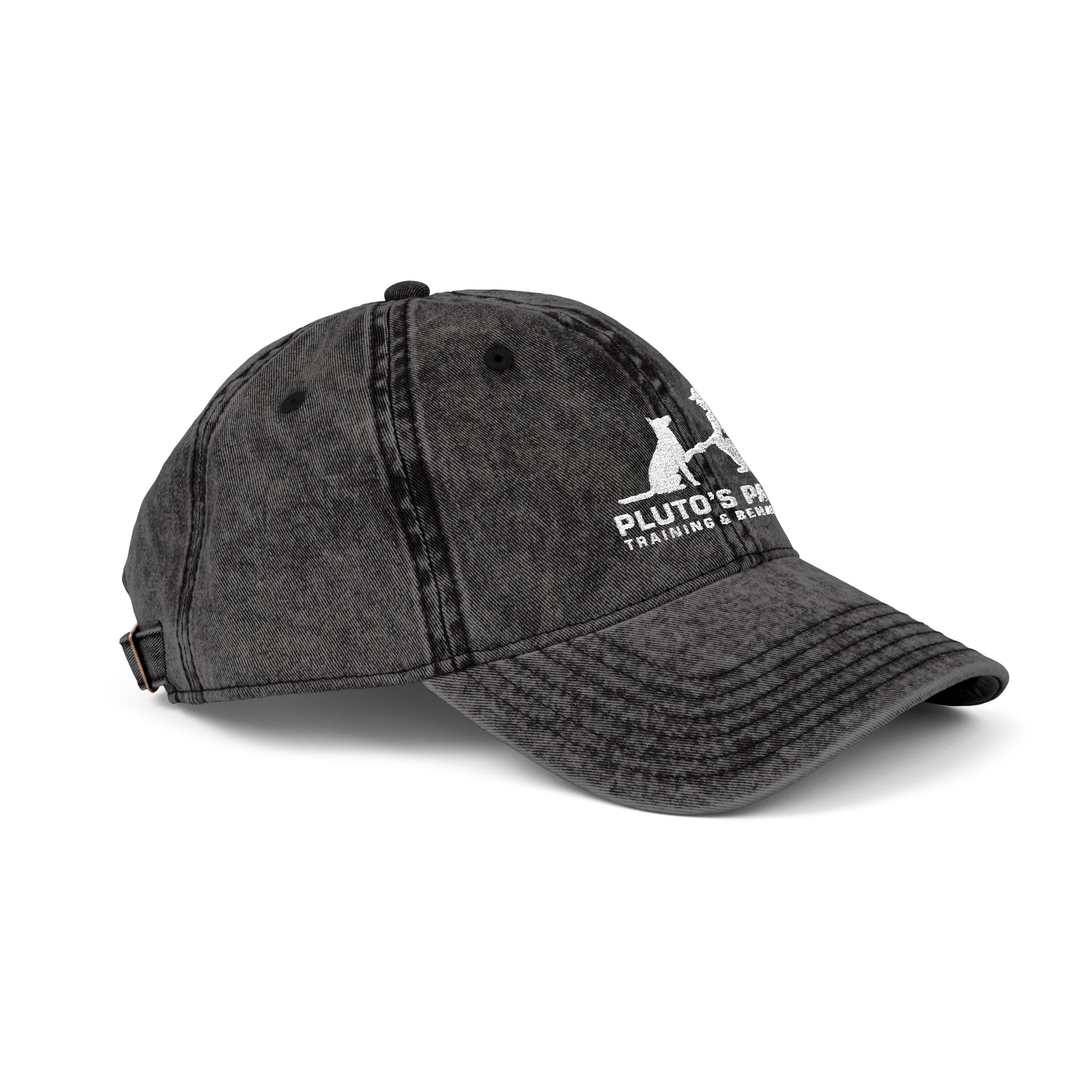 Vintage Embroidered Baseball Cap — Pluto & Earl Pet Rescue Logo - Image 10