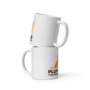 White glossy mug